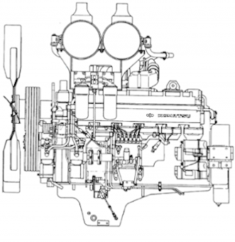 Komatsu 12V140-серии фото мотора