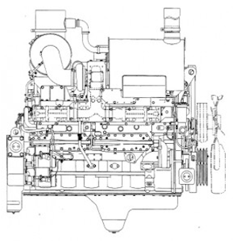 Komatsu 6D170-серии фото мотора