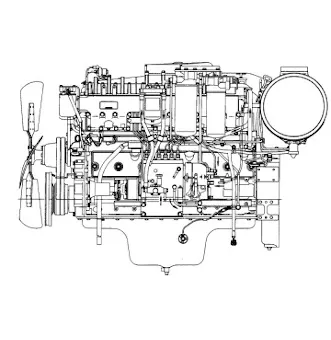 Komatsu 6D125-серии фото мотора