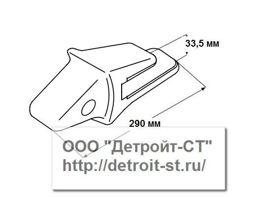 Коронка Komatsu  205-939-7120 (модели: PC200-PC220, PW210) фото запчасти