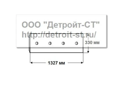 Нож Komatsu 195-70-12492 (кол-во отверстий - 9) D155A-3, D155AX-3-5, D355A-3, D375A-1, D455A-1 фото запчасти