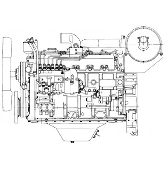 Двигатели Komatsu 6D95-серии