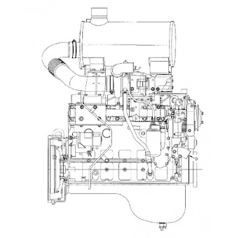 Двигатели Komatsu 6D102-серии