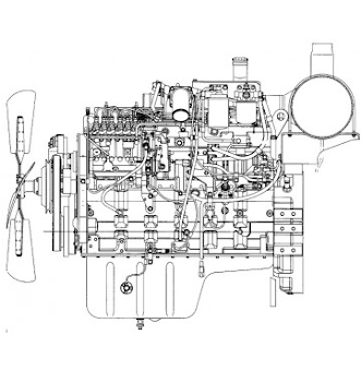 Двигатели Komatsu 6D114-серии