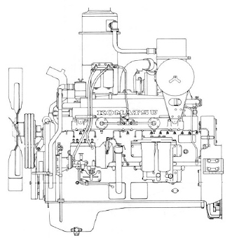 Двигатели Komatsu 6D155-серии