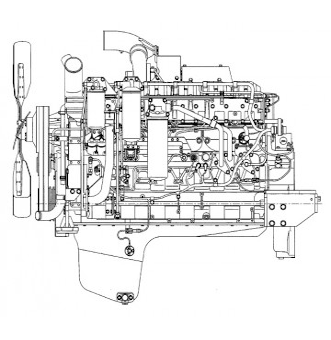 Двигатели Komatsu 6D140-серии